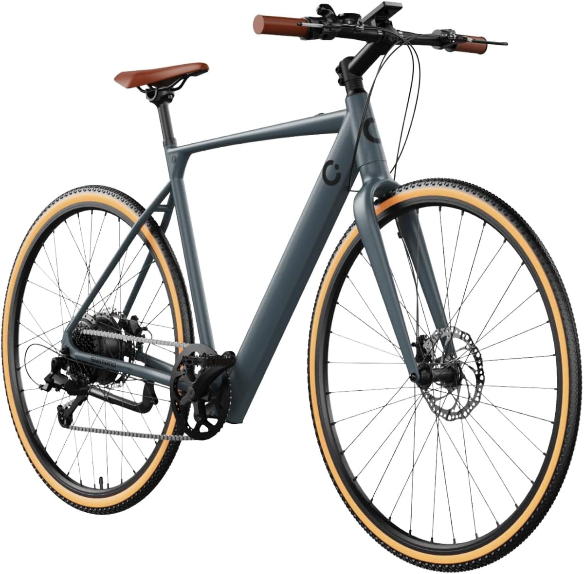 Bici elettrica Cecotec Sprint Silver grigia 28 pollici - motore 250 W e batteria 360 Wh - autonomia fino a 70 km - cambio Shimano Altus 8 velocità e freni idraulici