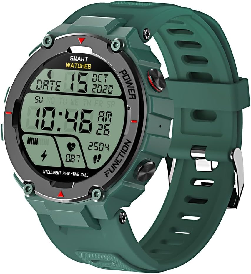 KANBUN Smartwatch Uomo Donna - Fitness Tracker con Frequenza Cardiaca e Sonno - 24 Modalità Sportive Calorie Contapassi - Impermeabile IP68
