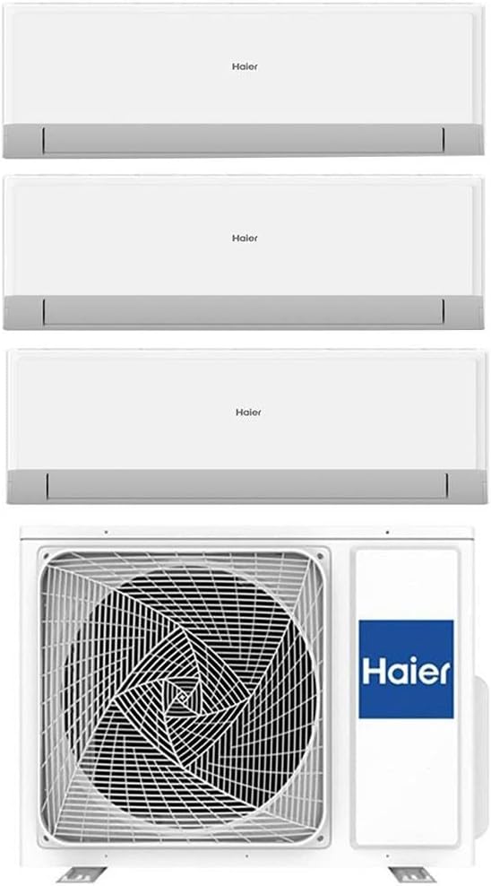 Haier Revive Climatizzatore Trial Split - Unità 9000 9000 e 12000 BTU - Inverter con Refrigerante R32 - WiFi Integrato Modalità Silenziosa e Telecomando
