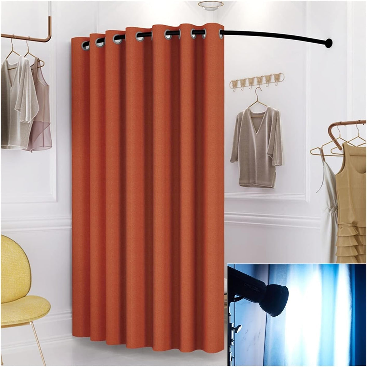 Spogliatoio portatile da campeggio 120 x 120 x 200 cm - cabina colore B con tessuto ispessito - schermatura 90 percento - per cambio e fotografia