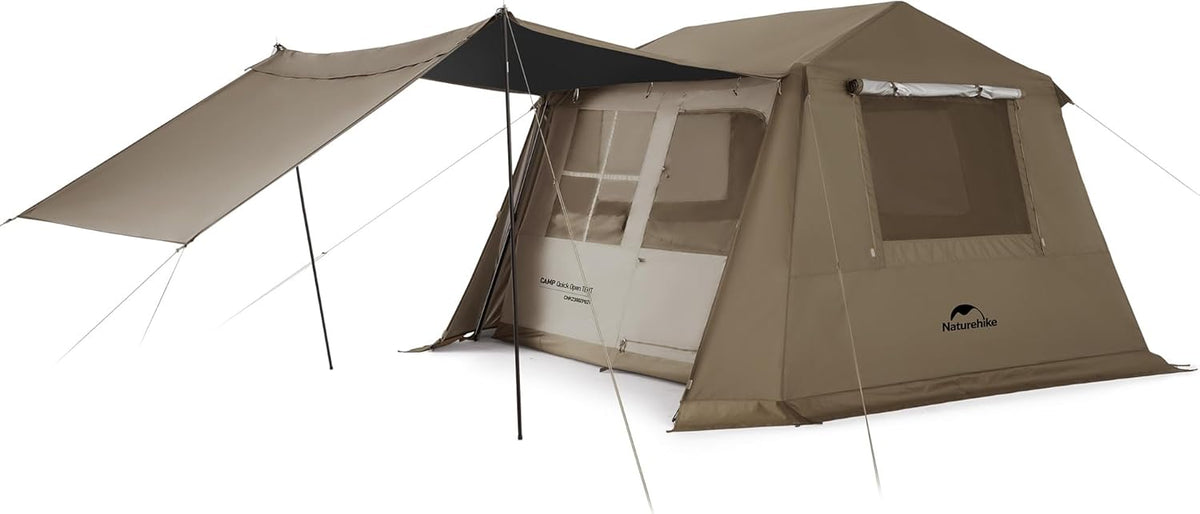 Tenda familiare automatica Naturehike Village 230 x 260 x 190 cm - struttura pop up impermeabile per 4 persone - modello per 4 stagioni - per campeggio auto e riunioni familiari