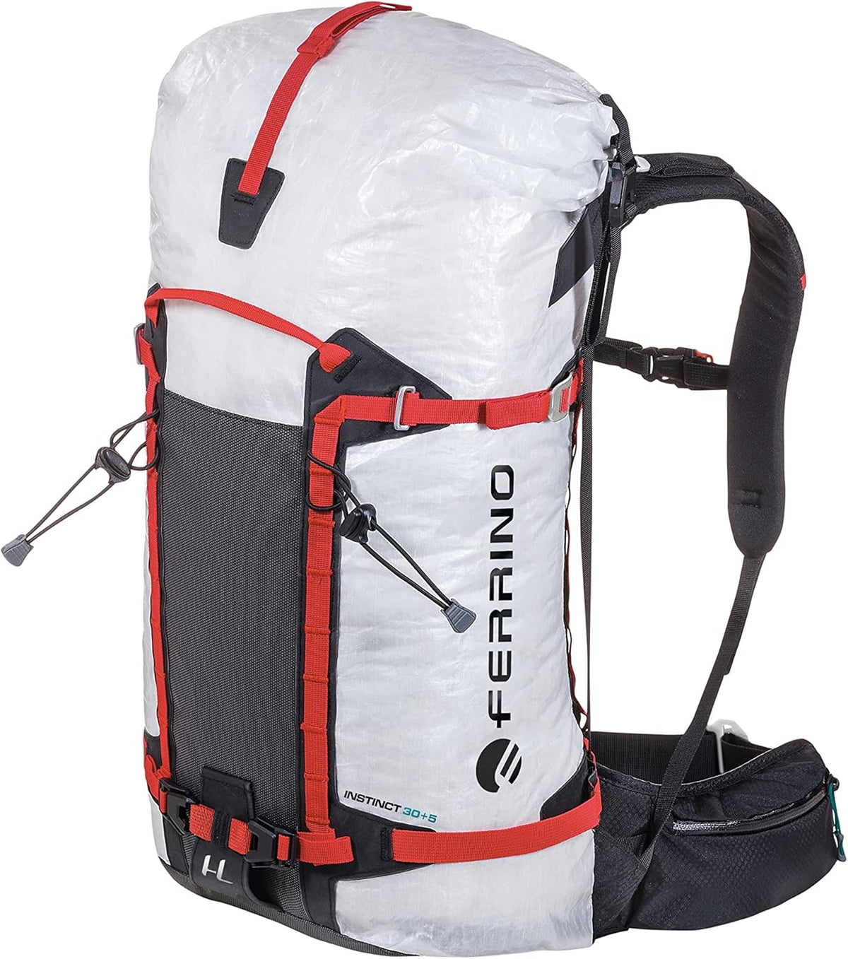 Zaino Ferrino Instinct 30+5 unisex adulto - capacità espandibile per trekking e attività outdoor - peso 800 g - struttura compatta per equipaggiamento e spostamenti