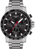 Tissot T125.617.11.051.00 - Orologio uomo analogico cronografo - Cassa 45.5 mm e bracciale in acciaio inox - Vetro zaffiro quadrante grigio con tachimetro