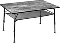Tavolo pieghevole da esterno BRUNNER ELU 120 - struttura in alluminio colore nero - leggero e resistente - portata 30 kg per campeggio giardino e terrazza