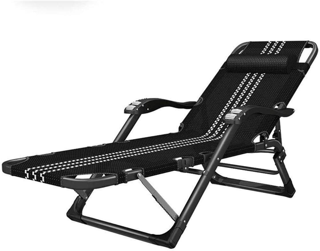 Lettino pieghevole portatile Style B - poltrona reclinabile a strisce per pausa pranzo - letto singolo di scorta - sedia a sdraio per ufficio