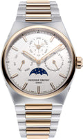Frederique Constant Highlife Perpetual Calendar FC-775V4NH2B - Orologio automatico uomo Swiss Made - Cassa 41 mm in acciaio - Quadrante bianco e cinturino oro