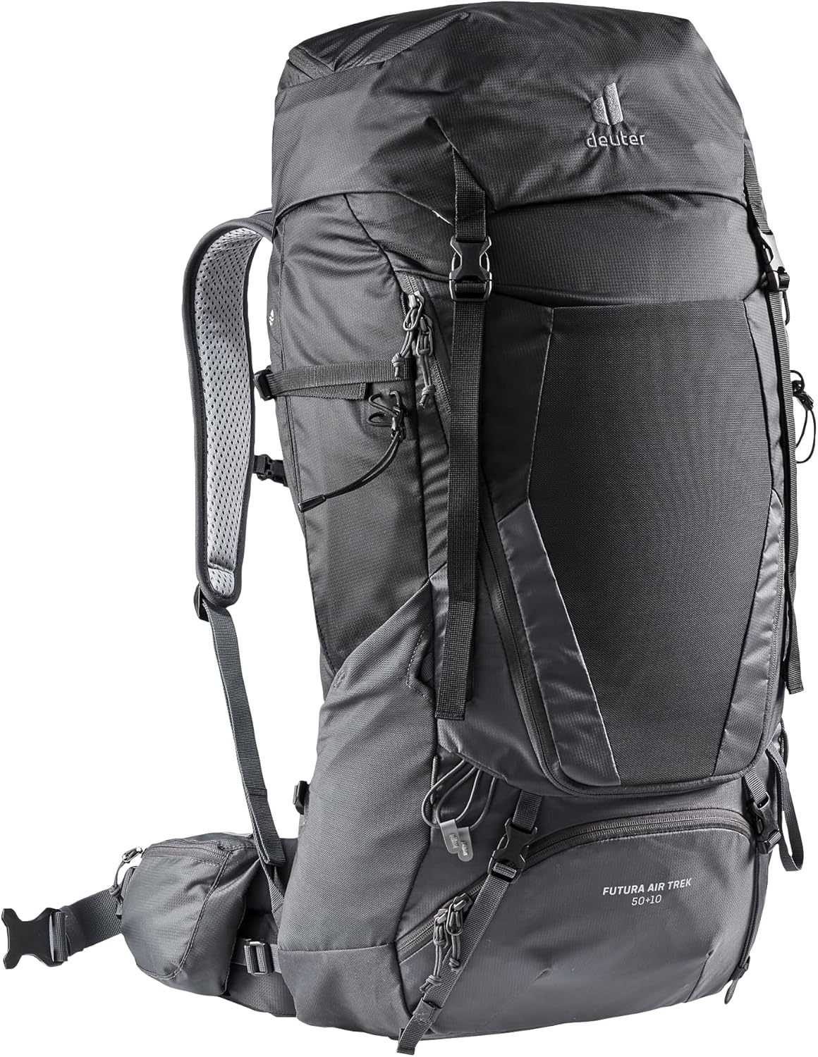 Deuter Futura Air Trek 50 + 10 zaino da trekking - capacità espandibile 50 + 10 litri - poliammide e poliestere - zaino outdoor per escursioni e trekking