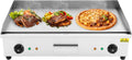 Bdneygtyr Piastra elettrica professionale 72 cm - Teppanyaki Grill 4400 W - Termostato da 50 a 300 C - Griglia industriale da tavolo in argento