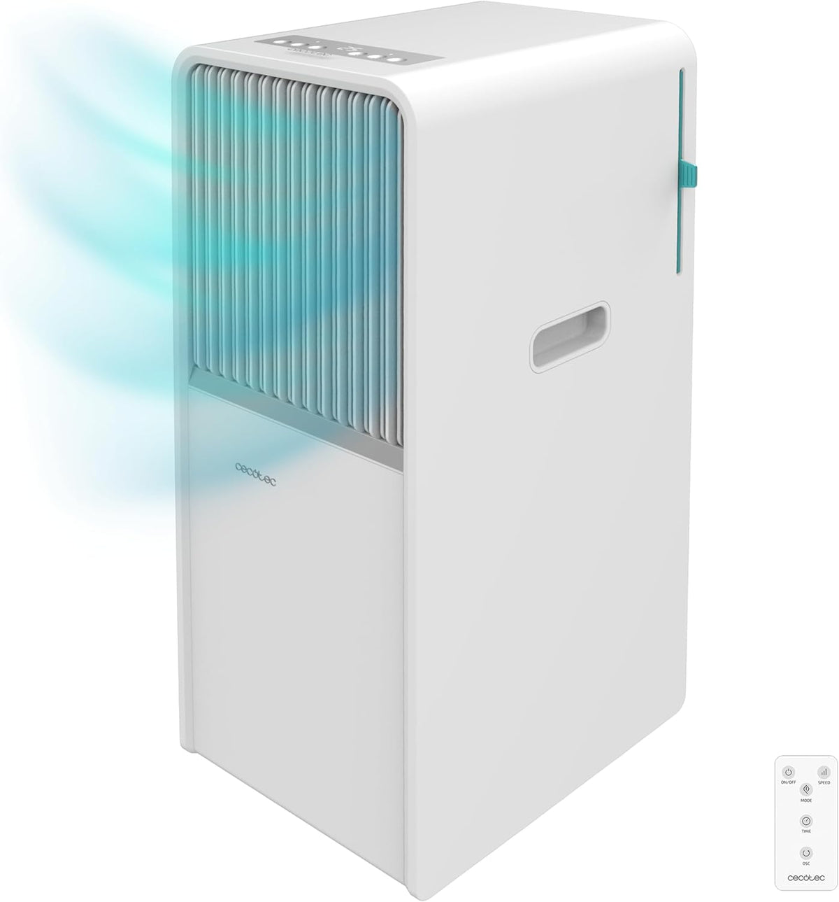 Cecotec ForceClima 7150 Style - Climatizzatore Portatile 7000 BTU - Copertura fino a 20 m2 con 4 Modalità - Telecomando Display LED Timer e Ruote Girevoli