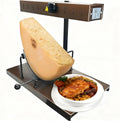 JIYINGHUI Griglia raclette elettrica 650 W - Macchina tradizionale per mezza forma - Struttura regolabile - Per ristoranti e feste in casa