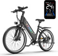 DEEPOWER bici elettrica adulti 26 pollici - batteria rimovibile 48 V 10 Ah - autonomia 45 km e 7 velocità - sospensione anteriore e doppi freni a disco