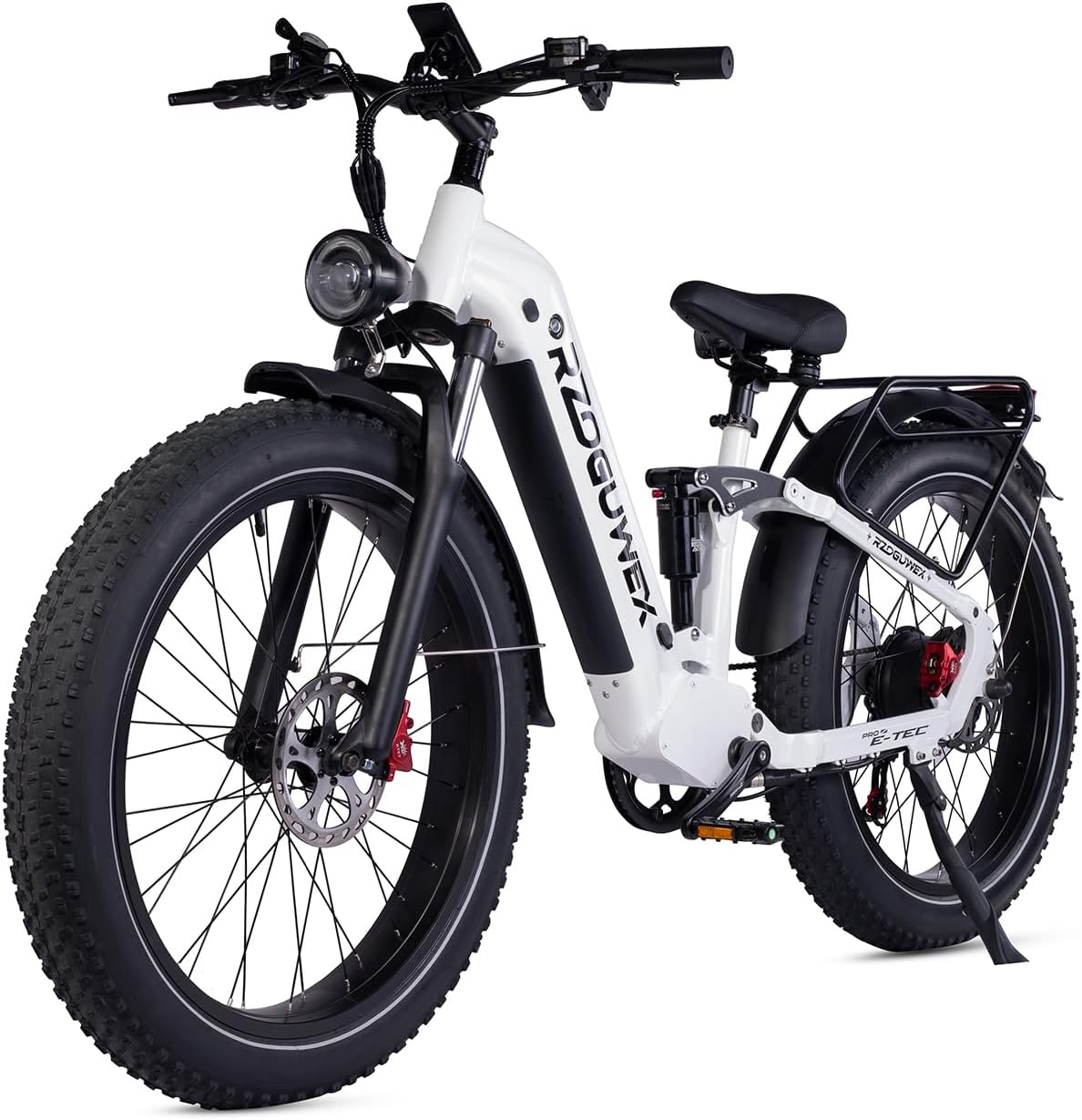 Mountain Bike Elettrica 26 Pollici - Batteria Rimovibile 48V - E Bike Fat con Doppia Sospensione e Freni Idraulici
