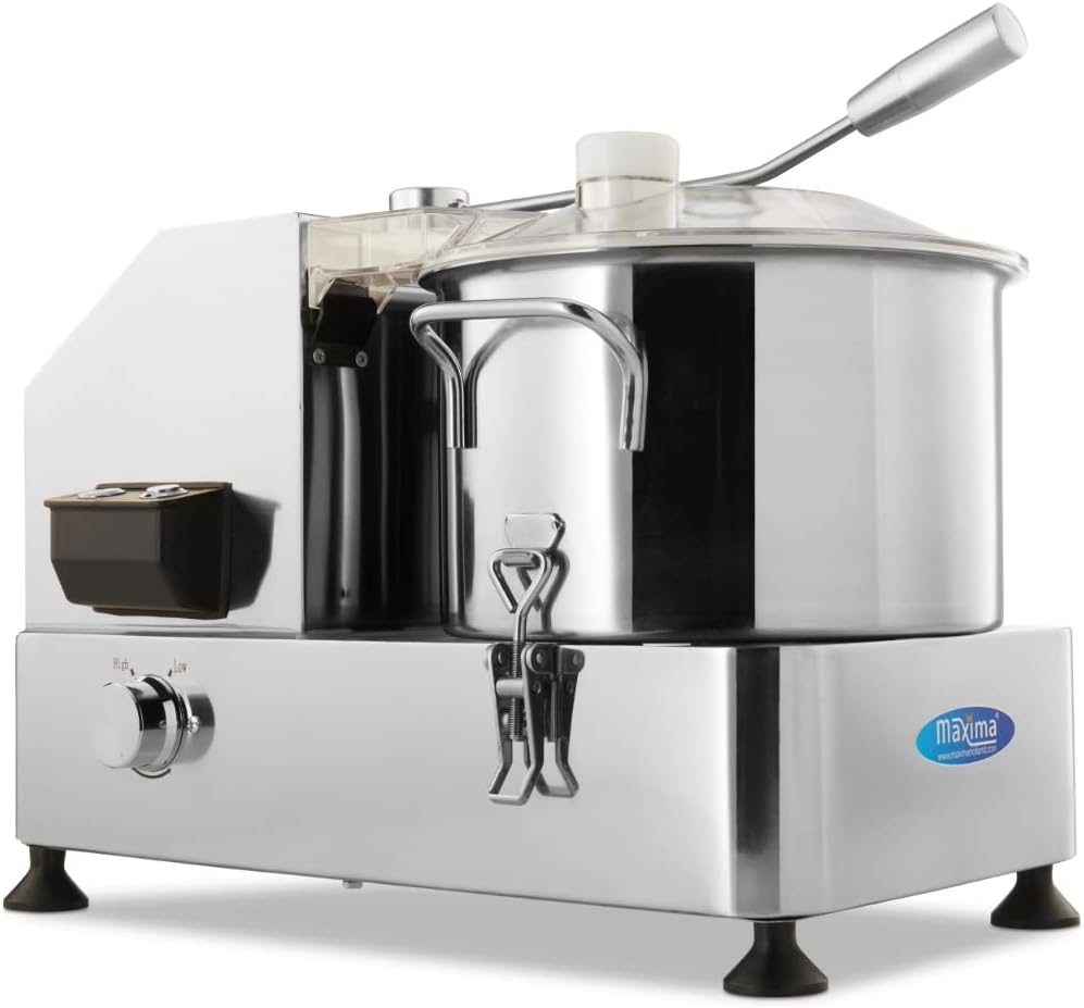 Maxima Robot da cucina 6 L - Potenza elevata per preparazioni professionali - Apertura di ricarica - Struttura in acciaio inossidabile