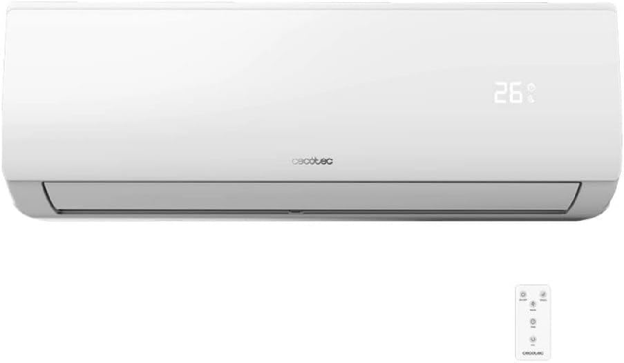 Cecotec AirClima 9000 Smartfresh - Climatizzatore Split Inverter 9000 BTU - Pompa di Calore e Motore DC - 5 Modalità 8 Velocità Telecomando e Display LED