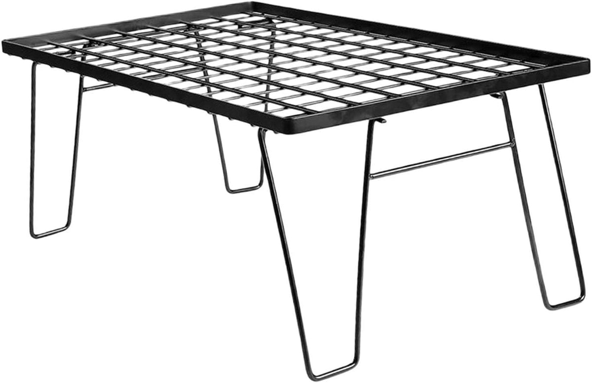 Tavolo pieghevole da esterno - piano per griglia a carbone - scrivania portatile multifunzionale - per campeggio barbecue spiaggia e giardino
