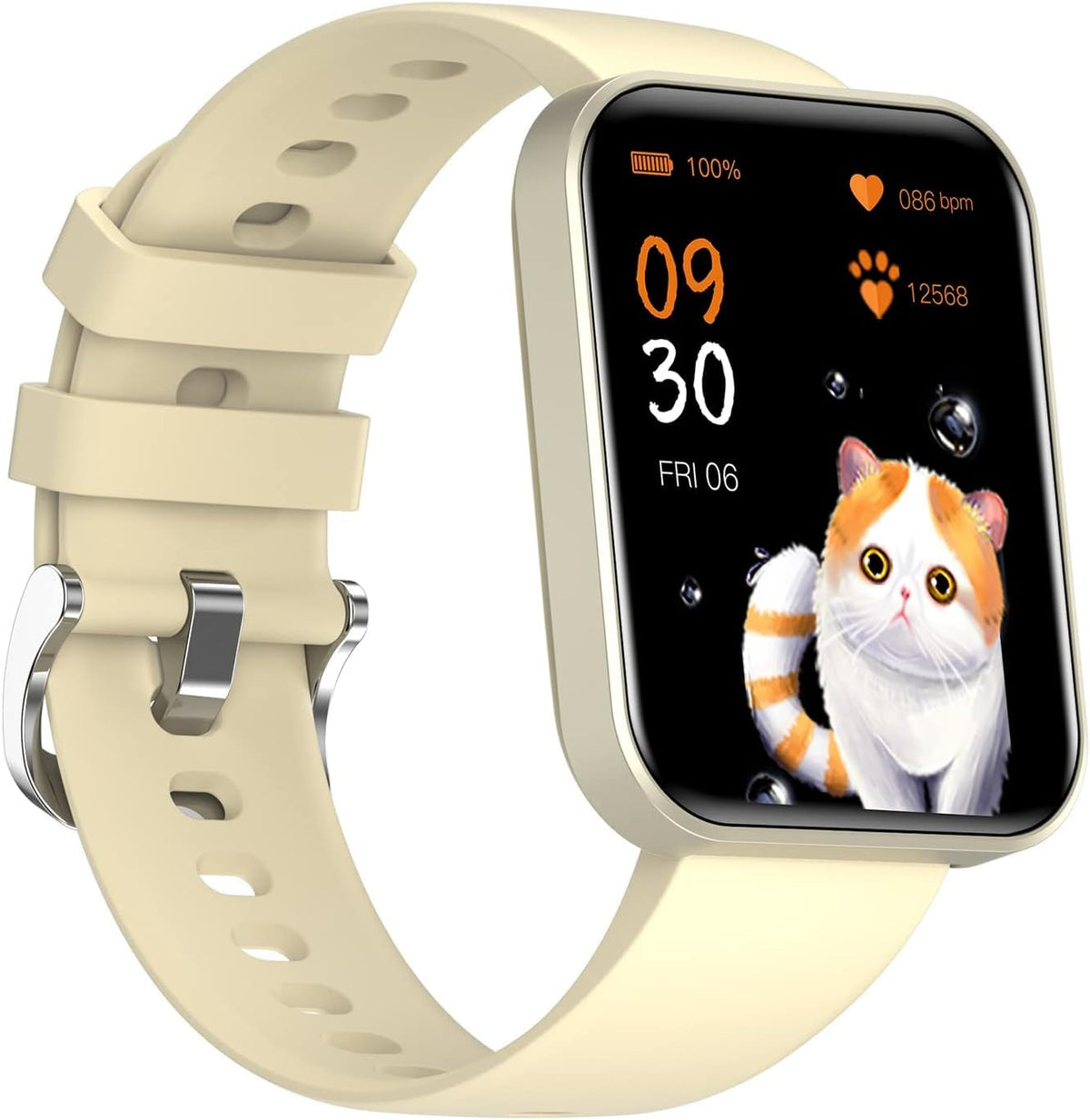 Smartwatch Fitness Uomo Donna 1.69 Pollici - Chiamata e Musica Bluetooth - Contapassi e Promemoria Sedentarietà - Impermeabile IP68 Blu Android iOS