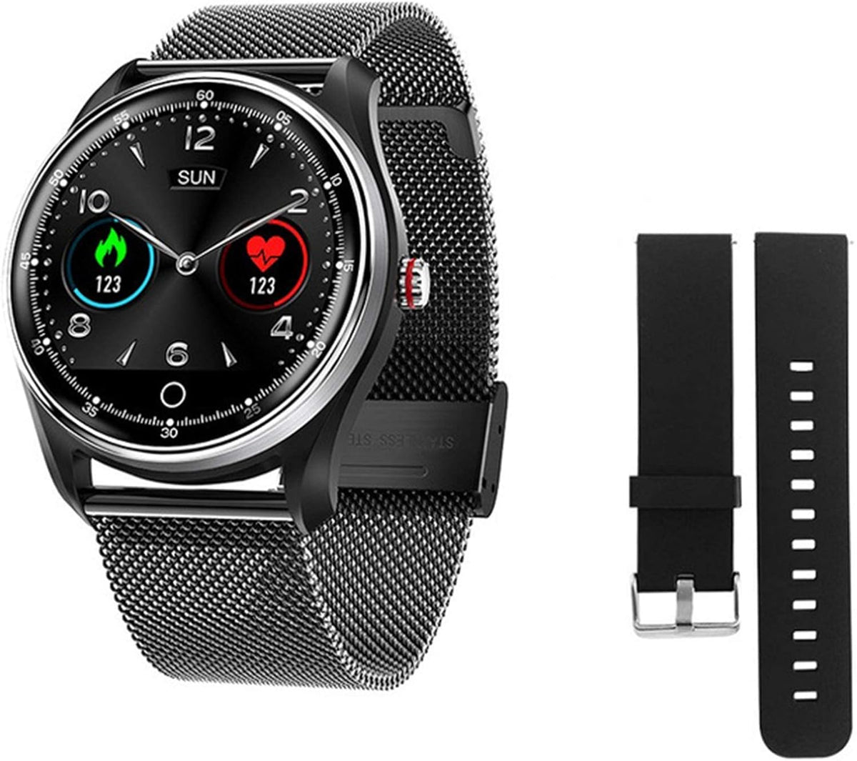 KSD Smartwatch ECG e PPG - Orologio intelligente uomo donna con monitoraggio cardiaco - Otto modalità sportive - Bluetooth e impermeabilità IP68