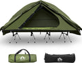 Tenda Night Cat per 1 persona 220 x 70 x 130 cm - struttura impermeabile con letto integrato - modello da 6 kg per 3 stagioni - per campeggio ed escursionismo