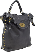 Barone Zaino donna - Vera pelle Made in Italy - Capiente con spazio per PC - Chiusura con cerniera e resistenza all acqua