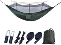 Amaca singola da campeggio con zanzariera - rete in nylon paracadute - struttura ultraleggera portatile - per escursionismo trekking viaggio e spiaggia