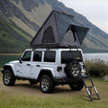 Tenda da tetto rigida VEVOR per 3 persone 146 x 263 x 129 cm - guscio impermeabile antivento - scala telescopica e materasso spesso - per Jeep SUV furgone e pick up