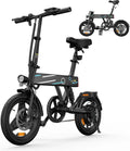 Bici elettrica pieghevole Finbike U1 EB1 bianca 14 pollici - batteria 280,8 Wh e motore 250 W - autonomia fino a 40 km - tre modalità 10 15 25 km h e carico 150 kg