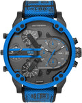 Diesel Mr Daddy - Orologio uomo multifunzione - Struttura in acciaio inossidabile - Cinturino in silicone acciaio inossidabile o pelle