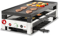 Solis 5 in 1 Table Grill - Raclette elettrica per 8 persone - Grill mini wok mini pizza e frittelle - Potenza 1400 W con 5 impostazioni