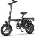 DEEPOWER bici elettrica pieghevole adulti - ruote 14 pollici e motore 250 W - batteria rimovibile 48 V 10 Ah - doppia sospensione e freni a disco