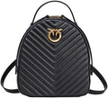 Pinko Love Click Classic 102530A1J2 - Zaino Donna in Cuoio - Modello Compatto da Schiena - Accessorio Femminile per Uso Quotidiano