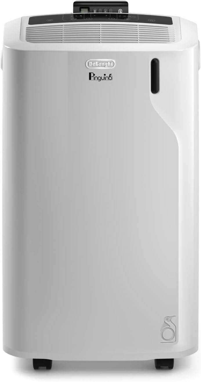 DeLonghi Pinguino PAC EM82 - Condizionatore Portatile 9400 BTU Classe A - Raffrescamento fino a 80 m3 e Deumidificazione - Timer 24 Ore e Telecomando con R290
