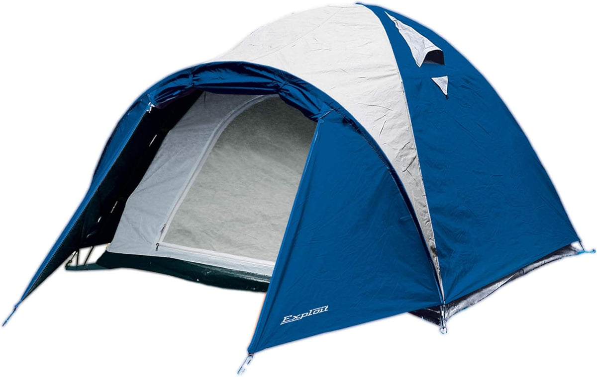 Ferrino Ibiza tenda per 4 persone - 330 x 240 x 170 cm - struttura portatile 4 stagioni - tessuto in poliestere alluminato e polietilene per attività outdoor