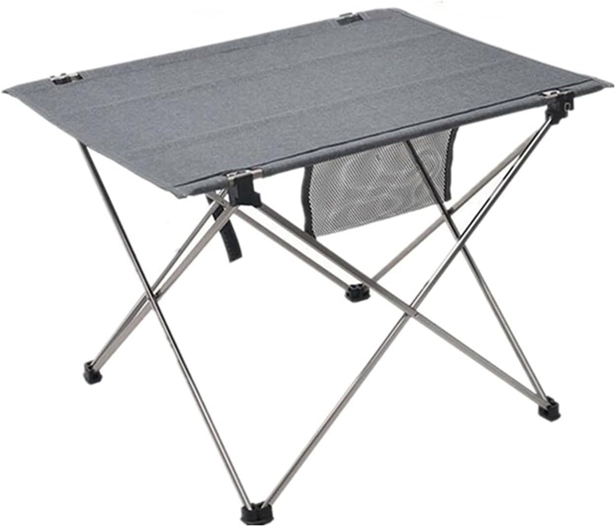 Tavolo pieghevole portatile in lega di alluminio - struttura ultraleggera da esterno - piano per campeggio pesca e picnic - per viaggio e attività all'aperto