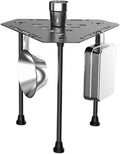 Tavolo geometrico pieghevole da campeggio - struttura in lega di alluminio - piano triangolare impilabile - tavolo portatile per barbecue outdoor
