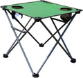 Mini tavolo pieghevole da esterno verde - struttura portatile per campeggio - piano da picnic e barbecue - per attività ricreative e uso all'aperto