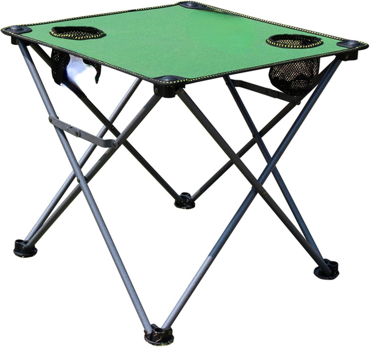 Mini tavolo pieghevole da esterno verde - struttura portatile per campeggio - piano da picnic e barbecue - per attività ricreative e uso all'aperto