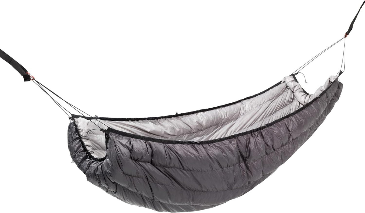 Cocoon Hammock Underquilt Down - isolamento per amaca 205 x 122 cm - nylon e piumino d'anatra Tempest Gray - accessorio per campeggio e riposo outdoor