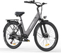 Bici elettrica adulti 26 pollici - batteria rimovibile 36 V 13 Ah e 7 velocità - autonomia 80 - 100 km - telaio in acciaio e sospensione anteriore