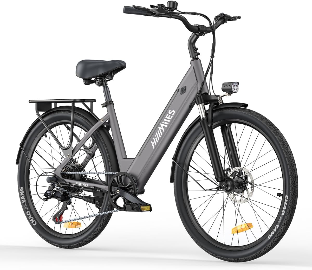 Bici elettrica adulti 26 pollici - batteria rimovibile 36 V 13 Ah e 7 velocità - autonomia 80 - 100 km - telaio in acciaio e sospensione anteriore