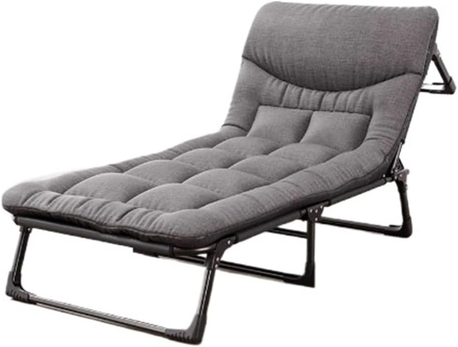Poltrona letto singola XL - seduta reclinabile per relax e riposo - postazione trasformabile da ufficio - letto portatile per pausa quotidiana