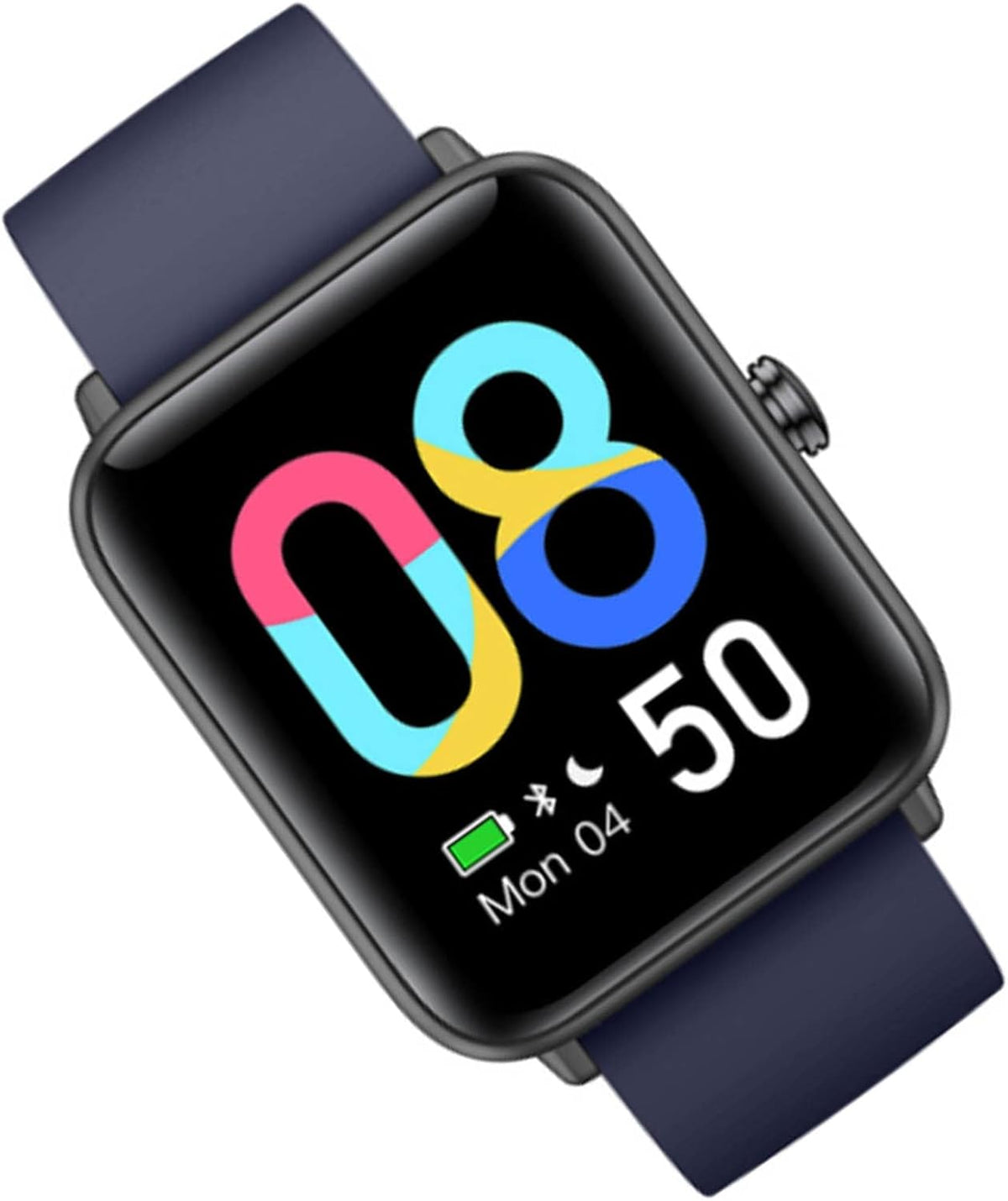 PURRL Smartwatch uomo donna - Fitness tracker GPS con previsioni meteo - 14 modalità sportive per nuoto yoga e attività - Cinturino blu nero compatibile Android iOS
