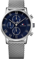 Tommy Hilfiger Orologio Uomo Analogico - Movimento Multifunzione al Quarzo - Cinturino Acciaio Inossidabile o Pelle - Design Maschile