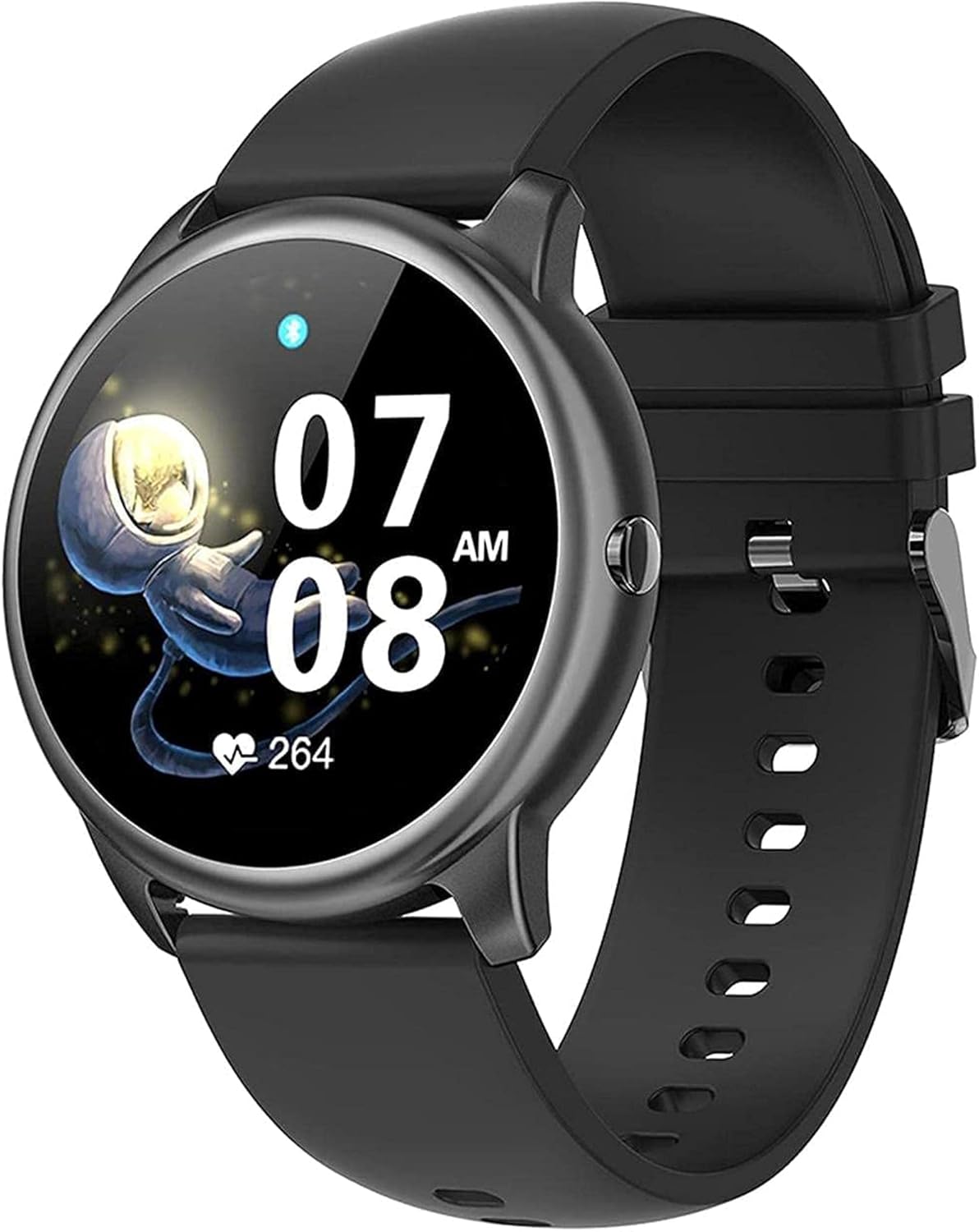 FSA Smartwatch fitness nero - Display 1.3 pollici con chiamate Bluetooth - Monitoraggio sonno e frequenza cardiaca - Pedometro sveglia e protezione IP67