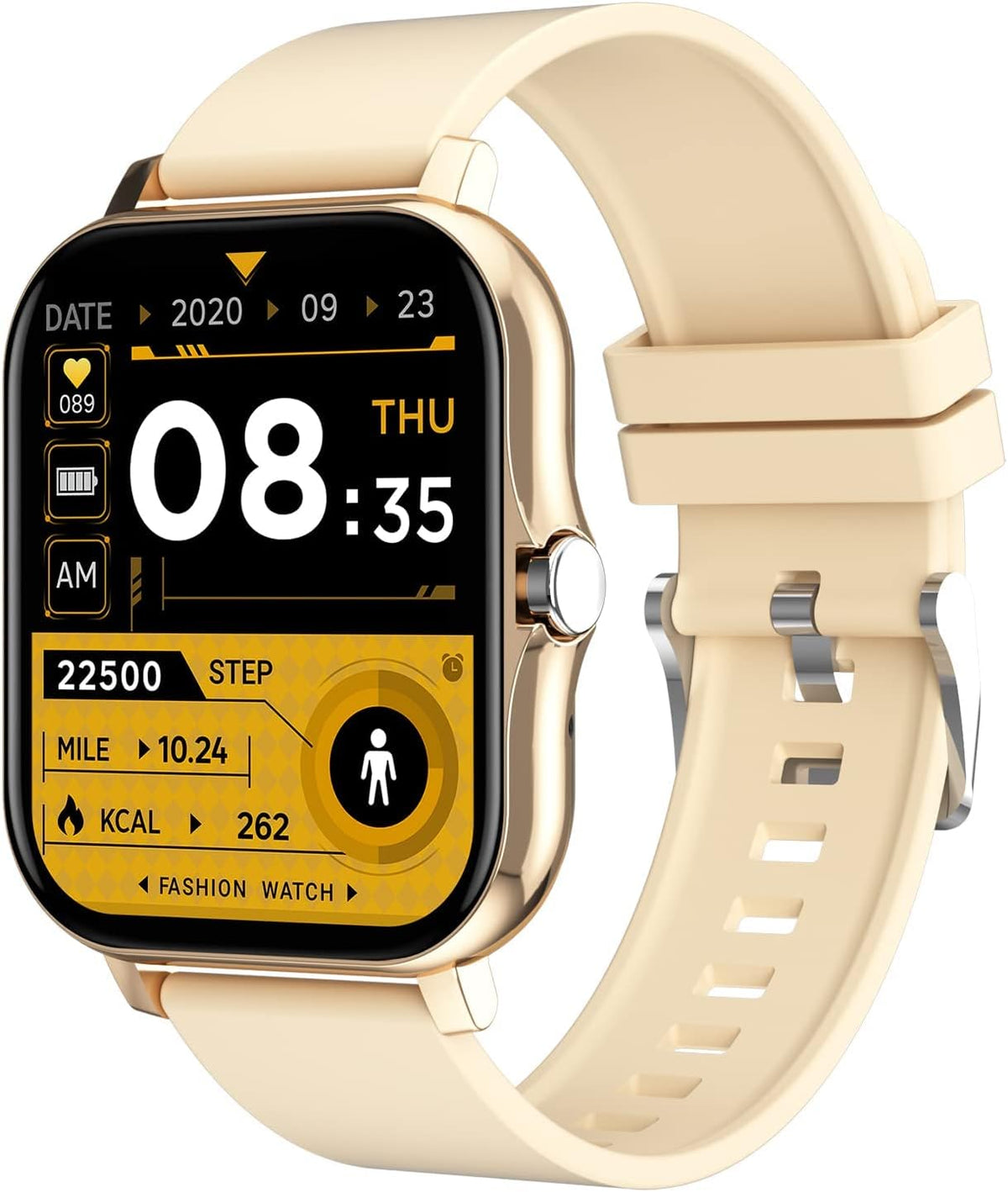 Smartwatch Uomo Donna 1.69 Pollici - Chiamata Bluetooth e Lettore Musicale - 8 Modalità Sportive Foto Meteo Sveglia - IP67 Android iOS