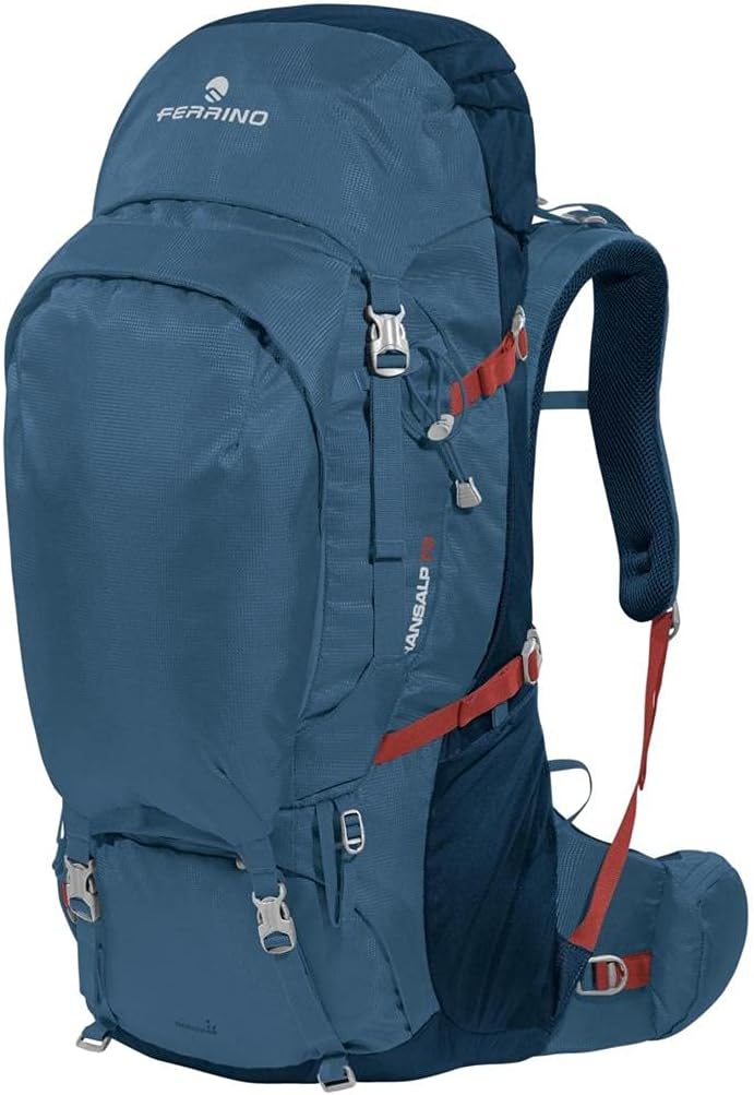Zaino Ferrino Transalp 80 unisex adulto - capacità 80 L per trekking e viaggi outdoor - struttura ad alta capacità per equipaggiamento - modello per itinerari di più giorni