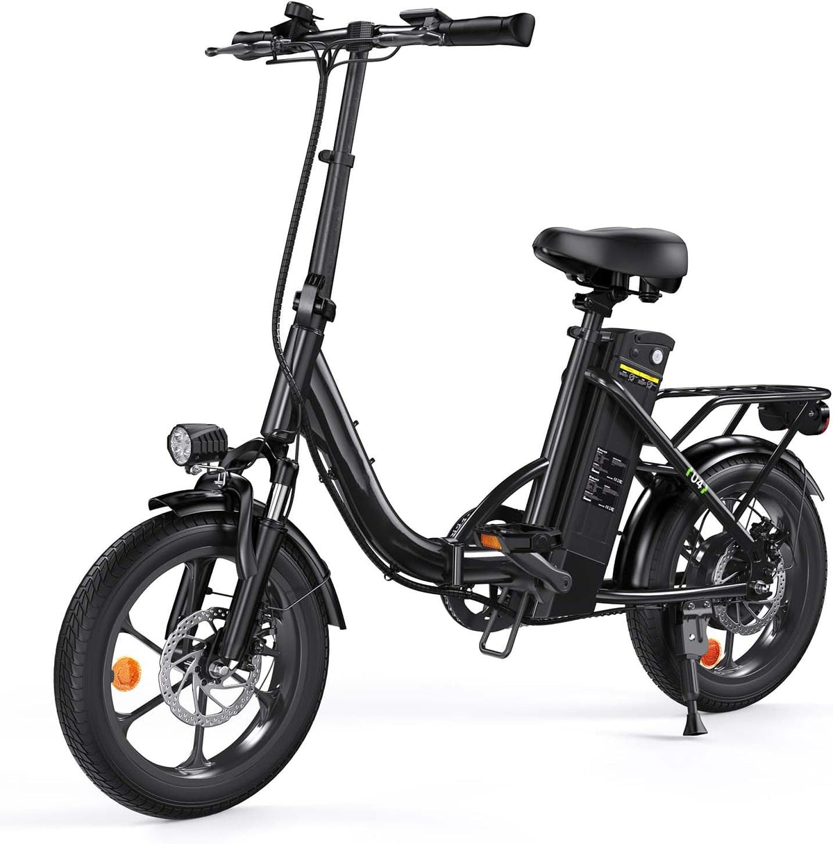 Finbike U4 bici elettrica pieghevole per adulti - motore 250 W e batteria 374,4 Wh - autonomia massima 88 km - 3 modalità di guida e carico fino a 120 kg