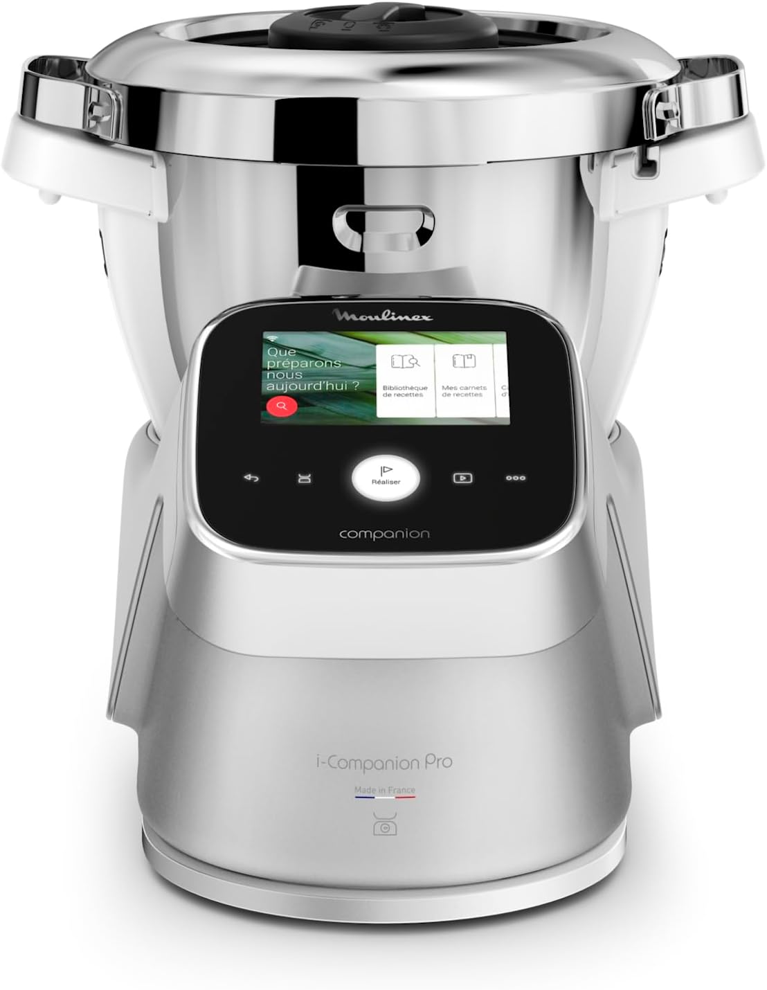 Moulinex i-Companion Touch Pro HF93CC - Robot da Cucina Multifunzione 1550 W - 19 Modalità e Bilancia Integrata - WiFi Bluetooth e Schermo Touch