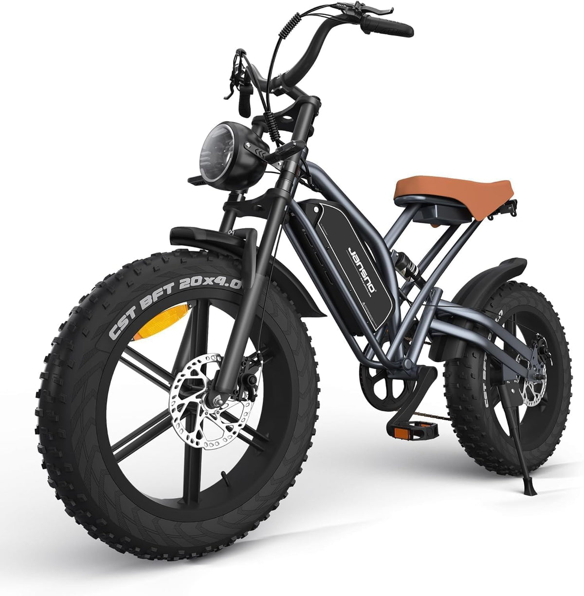 JANSNO X50 bici elettrica fat bike adulti - ruote 20 x 4 pollici e 7 velocità - batteria rimovibile 48 V 17 Ah - doppio freno a disco