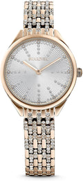 Swarovski Attract Collection - Orologio donna Swiss Made - Finitura PVD champagne oro - Design elegante e luminoso per occasioni quotidiane