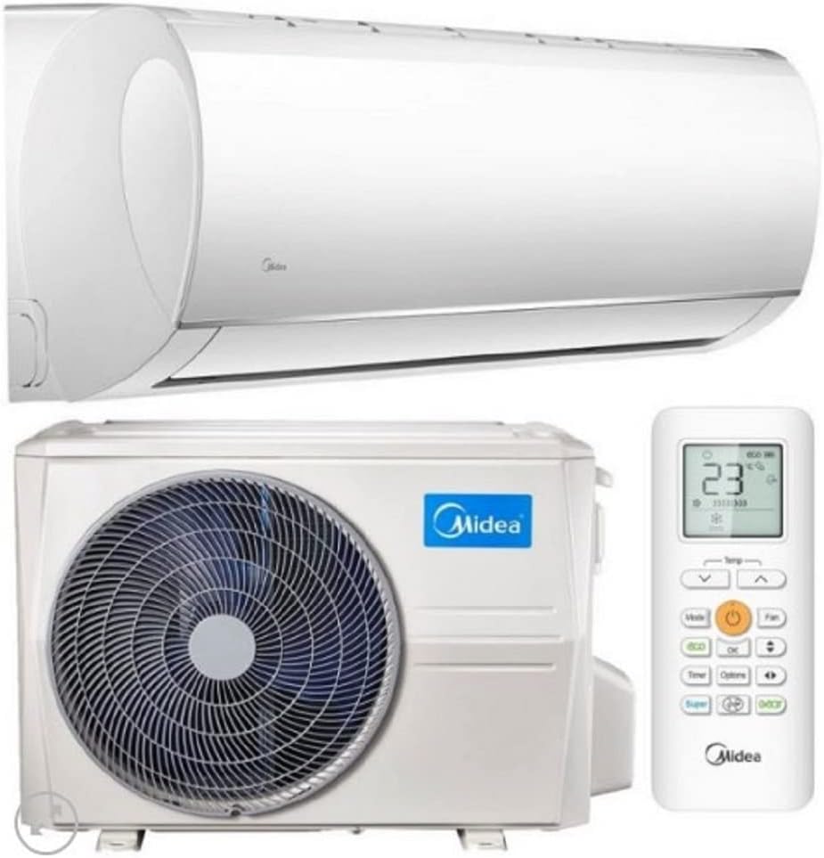Midea Climatizzatore Monosplit Fisso - Inverter 12000 BTU con Refrigerante R32 - Classe A Plus Plus Plus - Riscaldamento Telecomando e Prefiltro Integrato